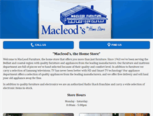 Tablet Screenshot of macleodsfurniture.com